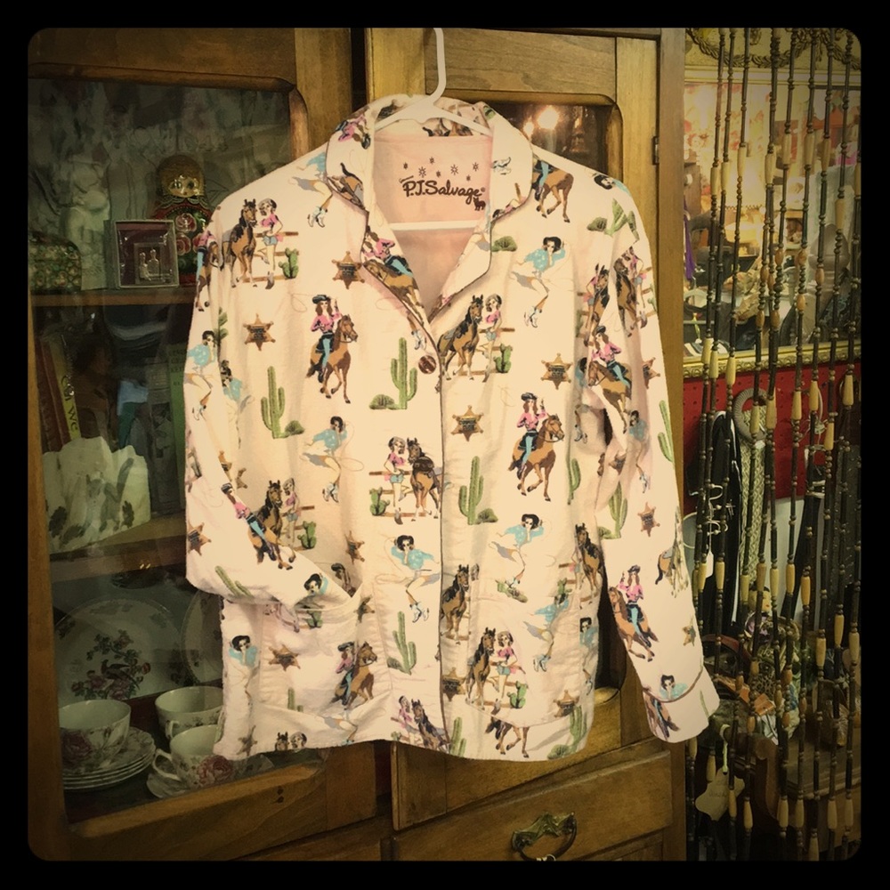 P. J. Salvage pajama top in size small